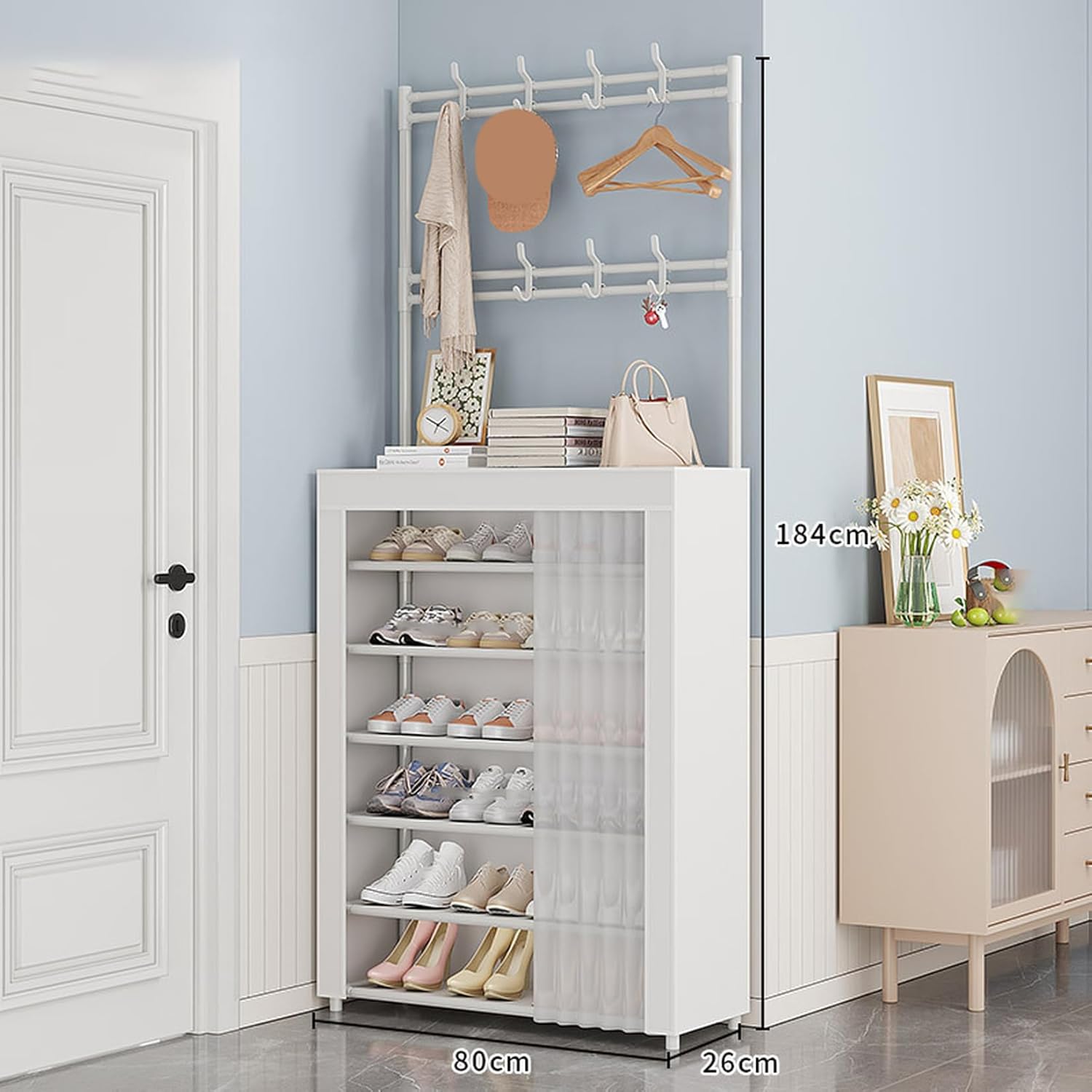 ロングブーツも折らずに収納OK♪❤嫌な臭いが籠もらない☆お洒落